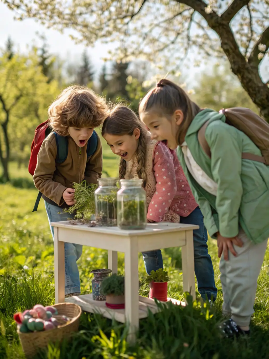 A group of students participating in an environmental education workshop, learning about the importance of conservation and sustainable practices.